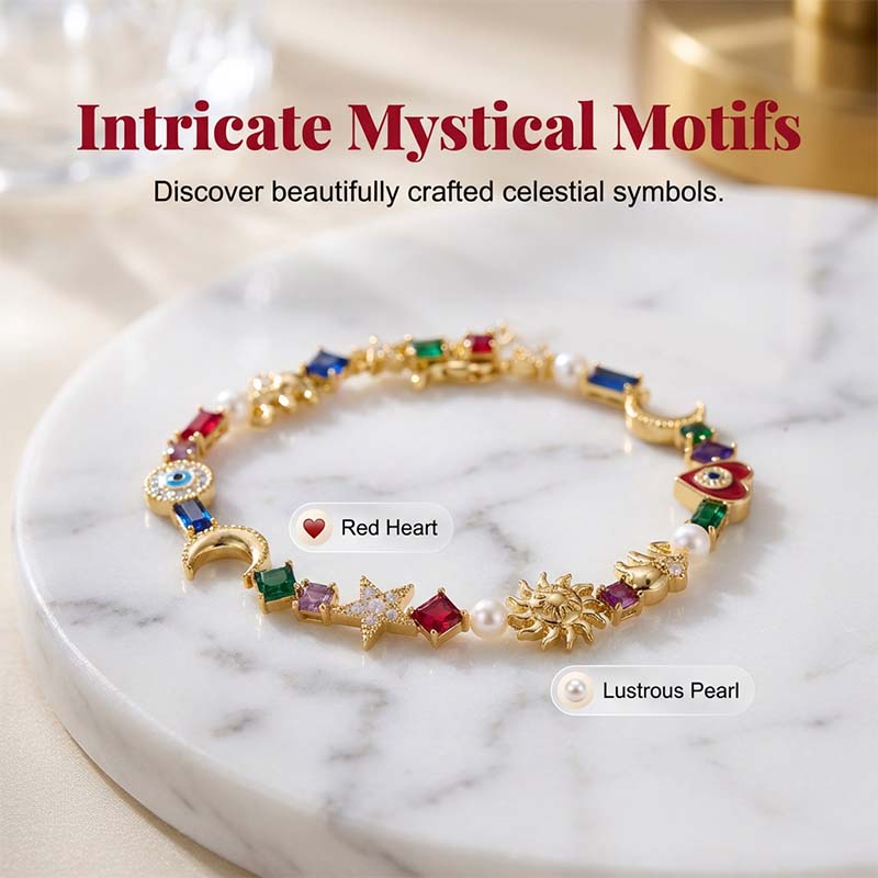 💐50% OFF ! Celestial Crystal Charm Bracelet – 50K+ already sold 💎✨【Viral Hit】