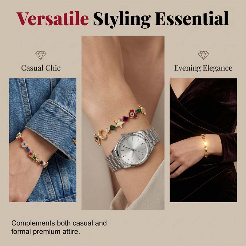 💐50% OFF ! Celestial Crystal Charm Bracelet – 50K+ already sold 💎✨【Viral Hit】