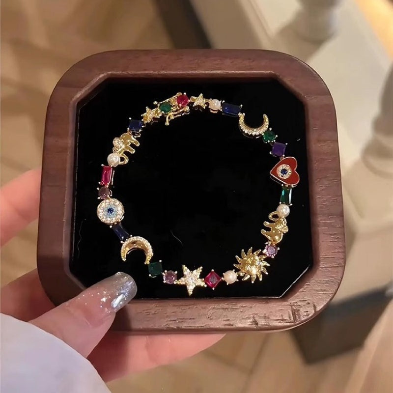 💐50% OFF ! Celestial Crystal Charm Bracelet – 50K+ already sold 💎✨【Viral Hit】