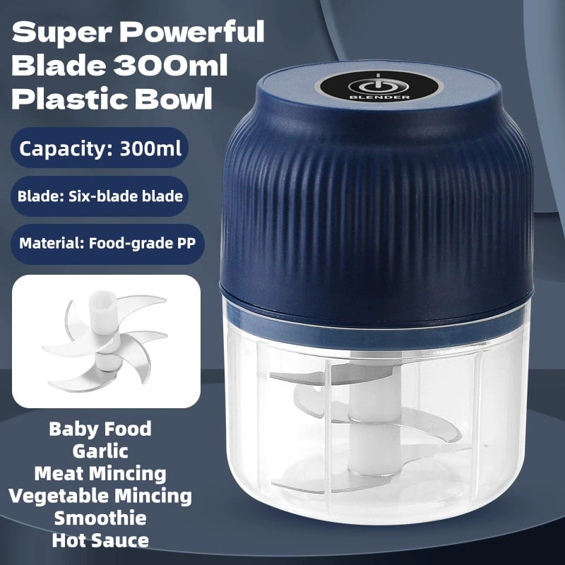 ⏰💗LAST DAY SALE 50% OFF! ⚡ Powerful Large-Capacity Electric Food Chopper – Robust Motor & Stainless Steel Blades 🔪⏱️
