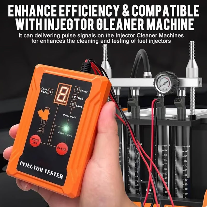 🔧 LIMITED-TIME 50% OFF! 💥 Professional 4-Mode Fuel Injector Tester & Cleaner – Pulse Modes, 12V Power, LED Display ✨
