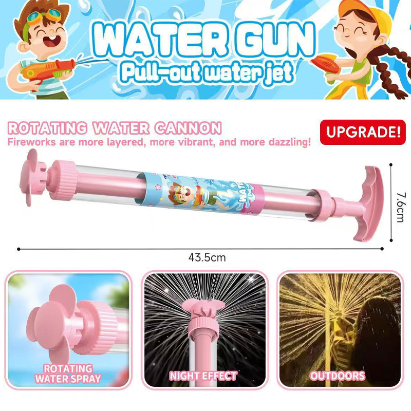 🔫 LIMITED-TIME 50% OFF! ✨ LED Rainbow Water Gun – Day & Night, Leak-Proof, Child-Safe 🌈