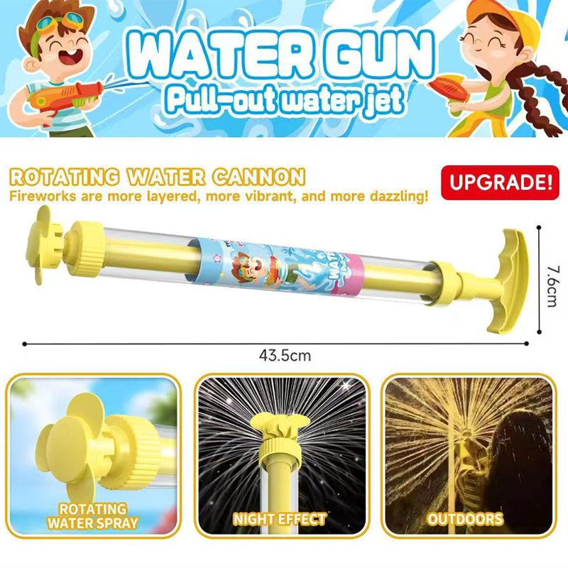 🔫 LIMITED-TIME 50% OFF! ✨ LED Rainbow Water Gun – Day & Night, Leak-Proof, Child-Safe 🌈