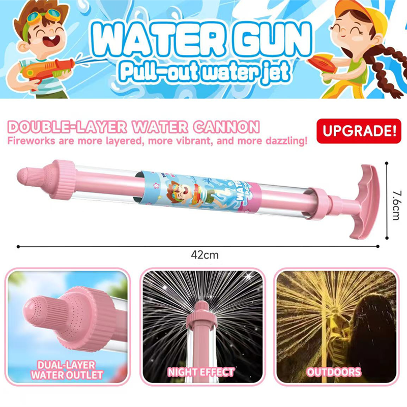 🔫 LIMITED-TIME 50% OFF! ✨ LED Rainbow Water Gun – Day & Night, Leak-Proof, Child-Safe 🌈
