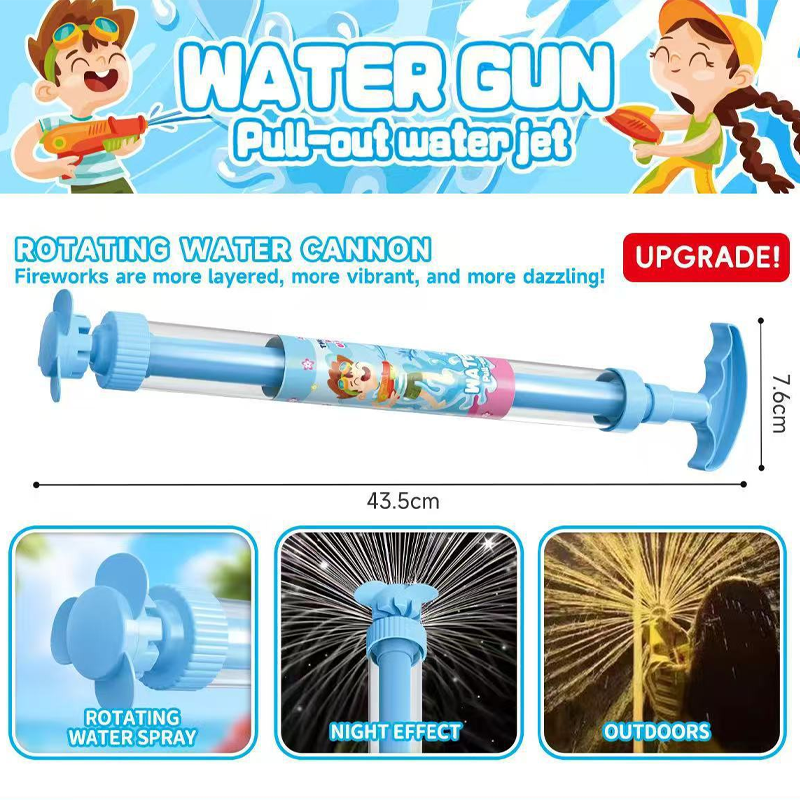 🔫 LIMITED-TIME 50% OFF! ✨ LED Rainbow Water Gun – Day & Night, Leak-Proof, Child-Safe 🌈