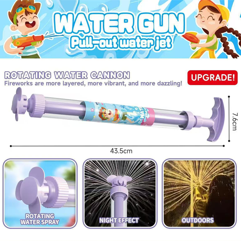 🔫 LIMITED-TIME 50% OFF! ✨ LED Rainbow Water Gun – Day & Night, Leak-Proof, Child-Safe 🌈