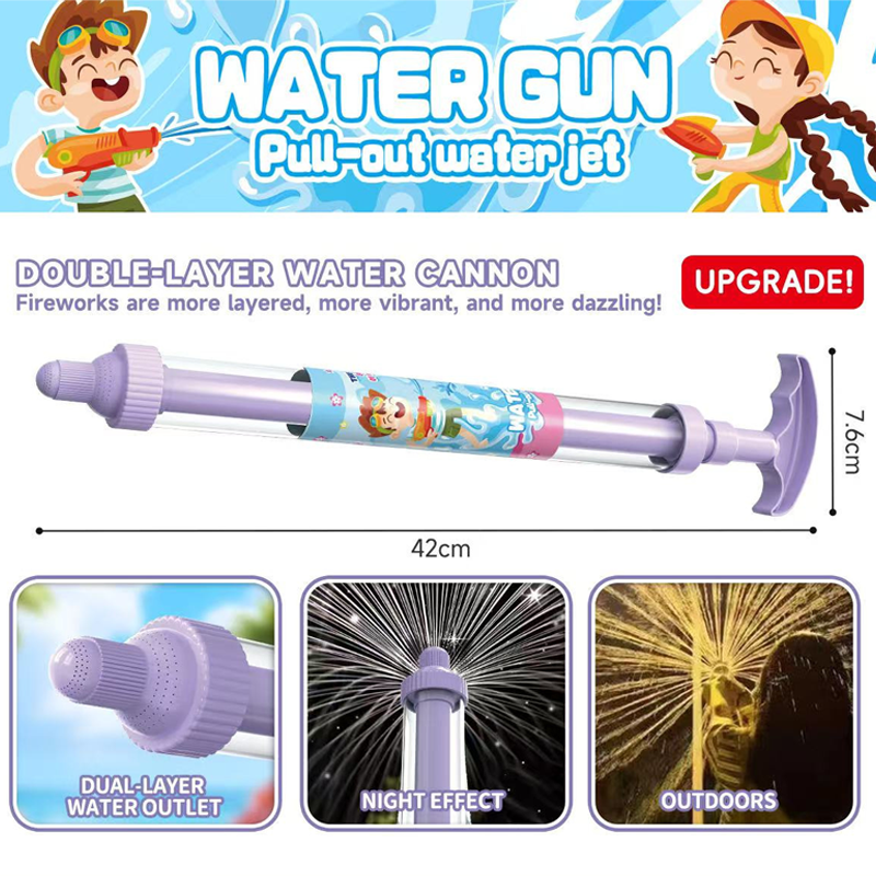 🔫 LIMITED-TIME 50% OFF! ✨ LED Rainbow Water Gun – Day & Night, Leak-Proof, Child-Safe 🌈