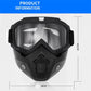 A Full-face Goggle with Anti-fog High-definition Lenses, a Detachable and Adjustable Ski Mask, and a Comfortable Sponge Pad - Made of Plastic