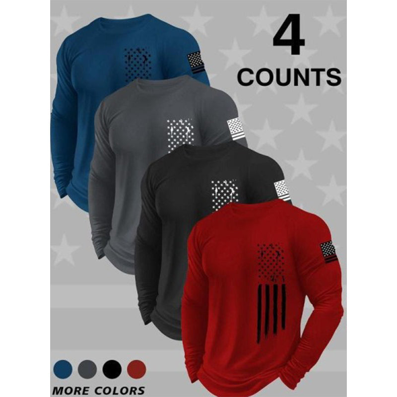 Men's Casual Fit Long-Sleeve Tops