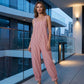 ⏳Time-Limited Special⏰Women's Casual Striped Spaghetti Strap Jumpsuit