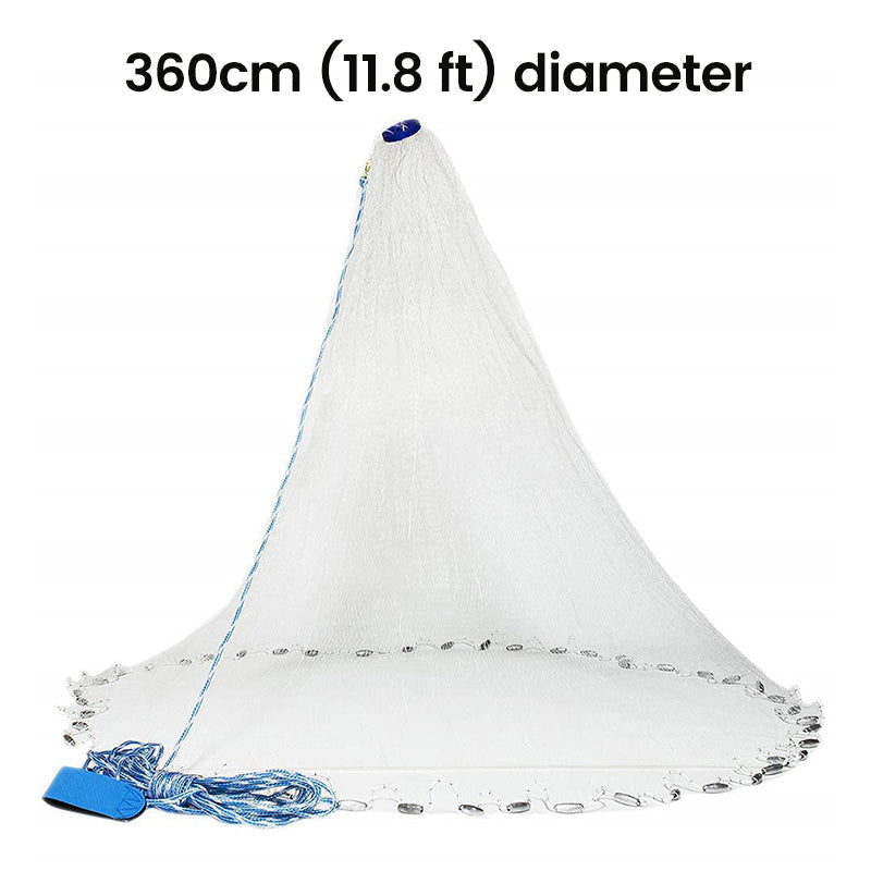 ⏳Time-Limited Special ⏰ Easy-Throw Cast Net – Fast-Sinking Weighted Mesh for Freshwater & Saltwater Fishing 🐟