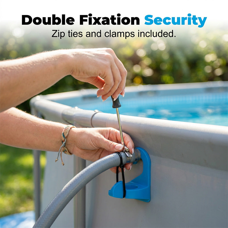 🏊 50% OFF NOW! 🔧 Above Ground Pool Pipe Holder – Adjustable & rust-resistant – Secures hoses & pipes, easy to install – keeps pool area tidy and safe 🌊