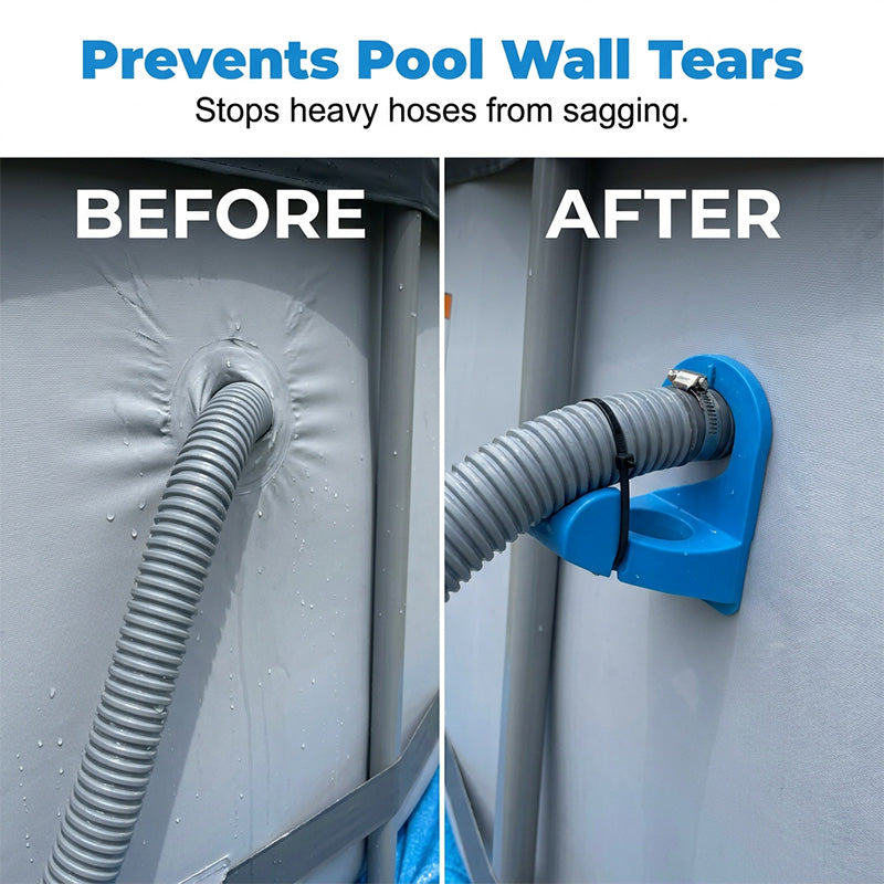 🏊 50% OFF NOW! 🔧 Above Ground Pool Pipe Holder – Adjustable & rust-resistant – Secures hoses & pipes, easy to install – keeps pool area tidy and safe 🌊