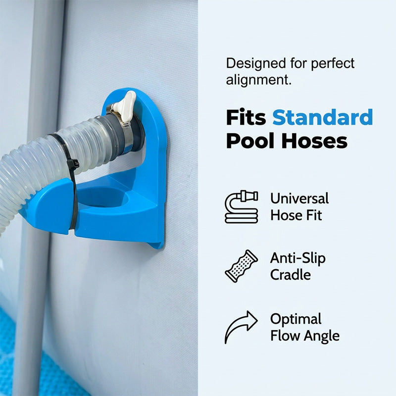 🏊 50% OFF NOW! 🔧 Above Ground Pool Pipe Holder – Adjustable & rust-resistant – Secures hoses & pipes, easy to install – keeps pool area tidy and safe 🌊