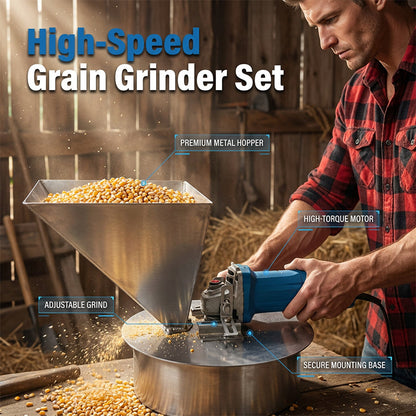 Corn and Grain Grinder Attachment Set