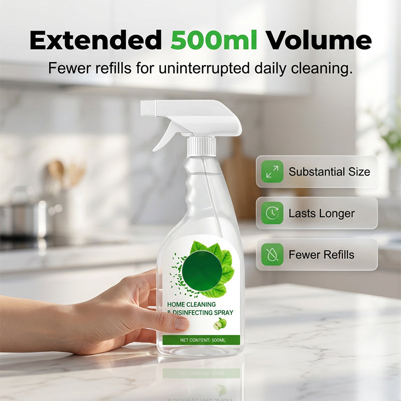 🔥 50% OFF!🌿 Plant-based disinfecting spray – removes grime instantly, botanical ingredients, safe for kids & pets. 🍏✨