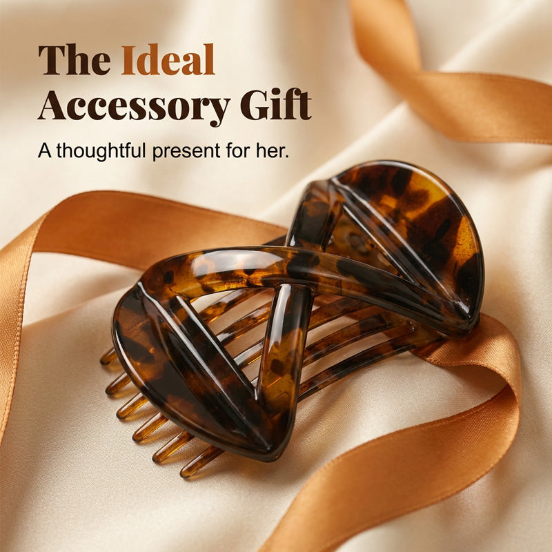 Figure-Eight Hold Hair Jaw Clip for Women
