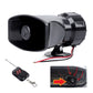 12V Power Car Exterior Sound Speaker Kit with Mic, 7-Tone Horn, Car Alarm, Loud Sound, ABS Plastic Universal Vehicle Horn Accessory, Accessories For Car, Auto Accessories
