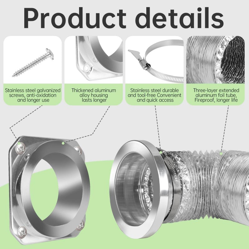 Magnetic Dryer Vent Coupling Connector Kit