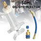 ⏳Time-Limited Special⏰Precision AC Oil Dye Injector – Brass Construction, High Pressure Hose, Clear Barrel ✨