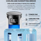 2026 New Evaporative Air Conditioner – Compact USB desk fan, personal cooler with a 300-ml tank, adjustable speed settings, timer, quiet operation, portable design for the nightstand