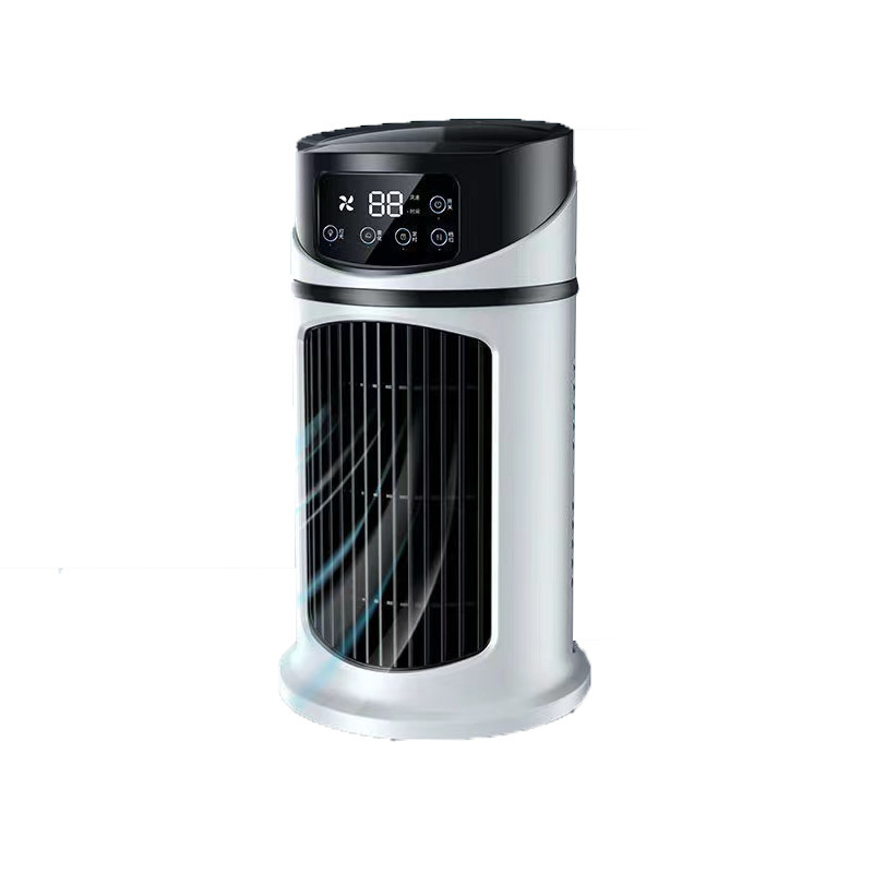 2026 New Evaporative Air Conditioner – Compact USB desk fan, personal cooler with a 300-ml tank, adjustable speed settings, timer, quiet operation, portable design for the nightstand