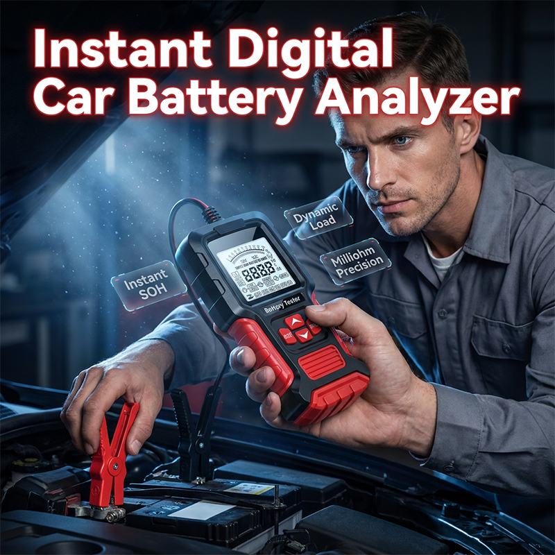 Car Battery Tester Professional Digital LCD Battery Analyzer