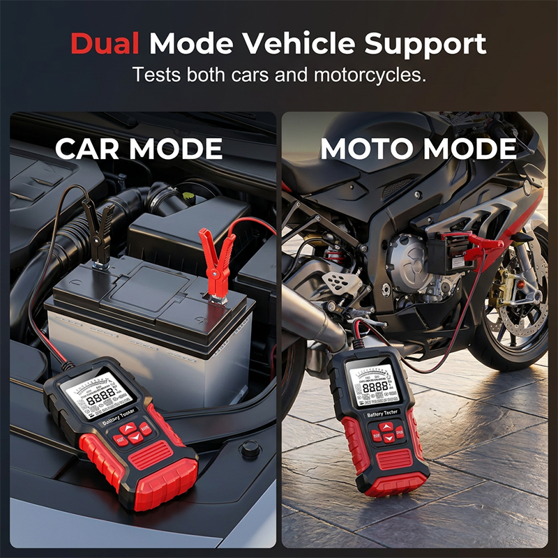 Car Battery Tester Professional Digital LCD Battery Analyzer