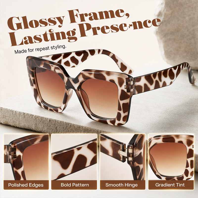 📢📢Last Day Buy 1 Get 1 Free !! ⏰50K+ SOLD!  ☀️Statement Square Sunglasses🕶️