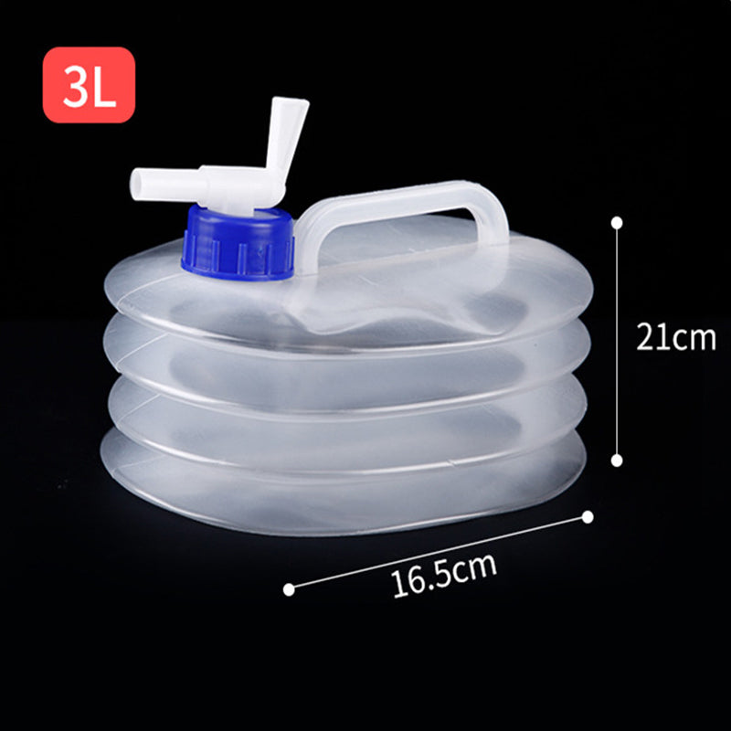 📢📢50% OFF !! ⏰Collapsible Food-Grade LDPE 4 Water Container with Spigot | Adjustable-Flow Tap,Fold-Flat Storage🧪