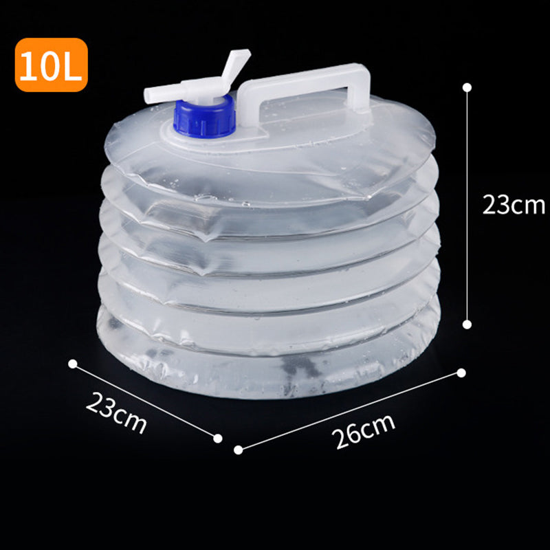 📢📢50% OFF !! ⏰Collapsible Food-Grade LDPE 4 Water Container with Spigot | Adjustable-Flow Tap,Fold-Flat Storage🧪