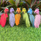 12 PCS Artificial Feathered Birds with Clips