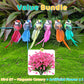 12 PCS Artificial Feathered Birds with Clips