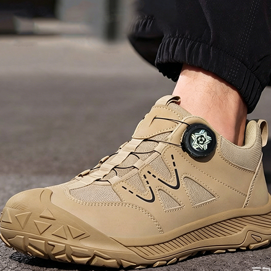 Men's Steel Toe Safety Shoes with Rotary Lacing System