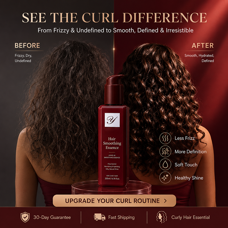 🌹 LIMITED-TIME 50% OFF! ⚡ Nourishing Leave-In Hair Smoothing Essence – Silky, Light, Fragrant ✨