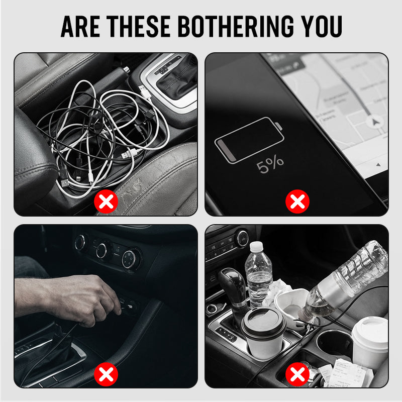 4-in-1 Retractable Car Charger