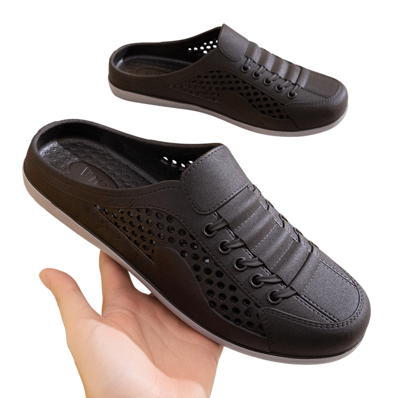 ⏳Limited-time 50% off⏰Summer Breathable Mesh Half Slippers | Slip On Casual Shoes👟