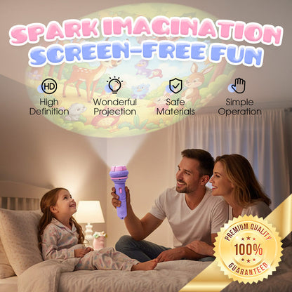 📢 LIMITED TIME 50% OFF! ⏰ Early Education Projector Torch for Kids 🔦 Click, Project & Learn – A Pocket-Sized Nighttime Adventure ✨