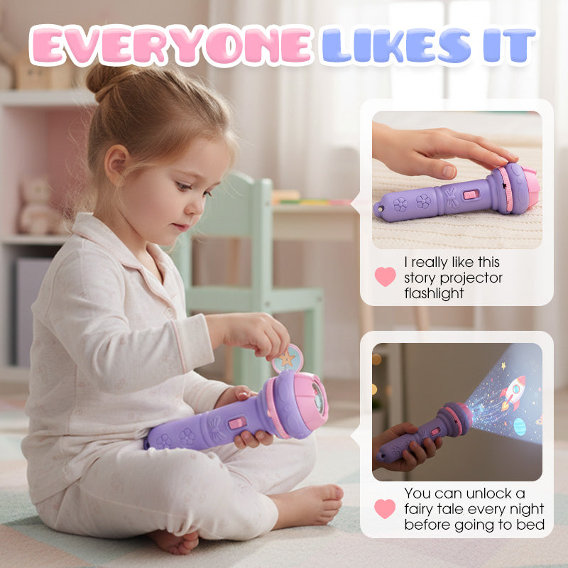 📢 LIMITED TIME 50% OFF! ⏰ Early Education Projector Torch for Kids 🔦 Click, Project & Learn – A Pocket-Sized Nighttime Adventure ✨