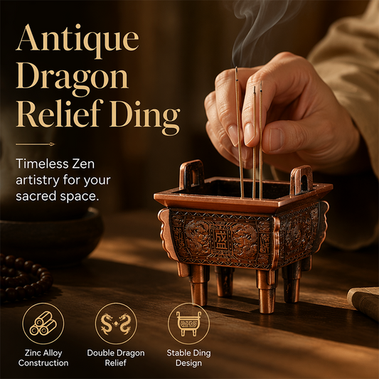Metal Four Legged Ding Incense Burner