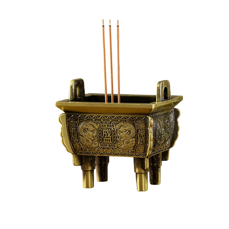 Metal Four Legged Ding Incense Burner