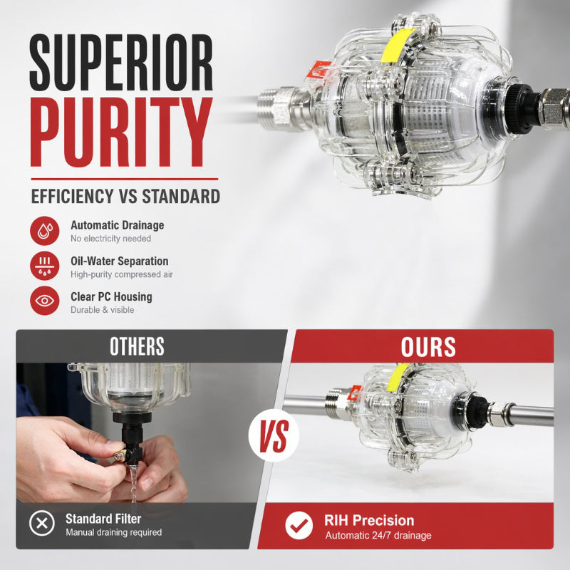 Heavy Duty Pneumatic Air Filter Water Separator