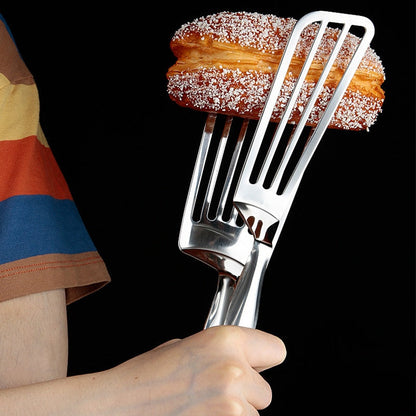 🍳 304 Stainless Steel Spatula Tongs – A Versatile Kitchen Tool! 🍖