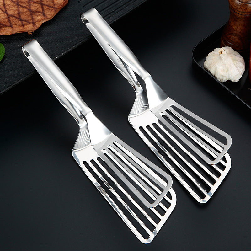 🍳 304 Stainless Steel Spatula Tongs – A Versatile Kitchen Tool! 🍖