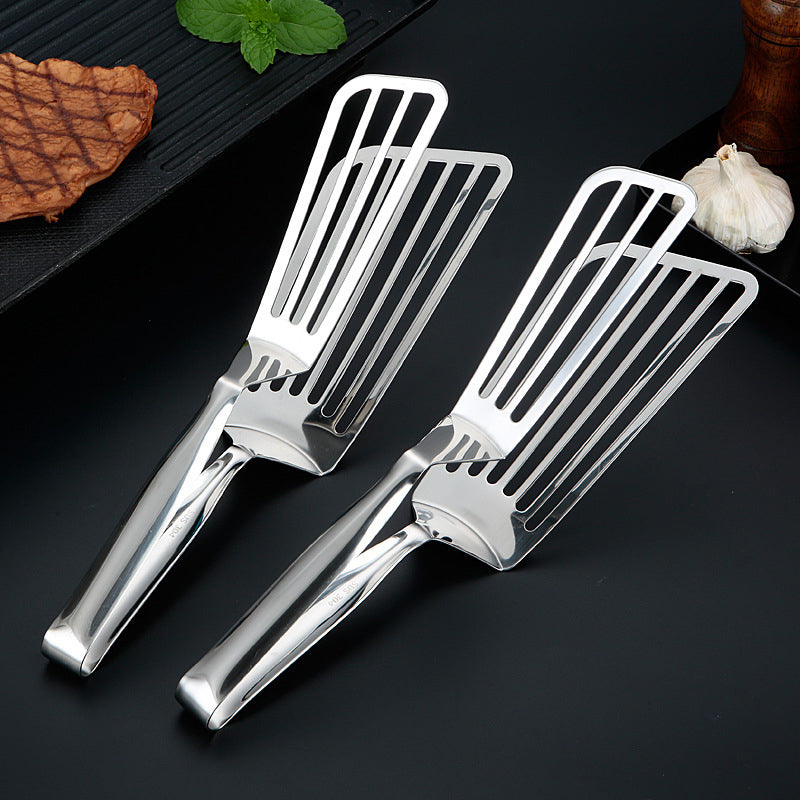 🍳 304 Stainless Steel Spatula Tongs – A Versatile Kitchen Tool! 🍖