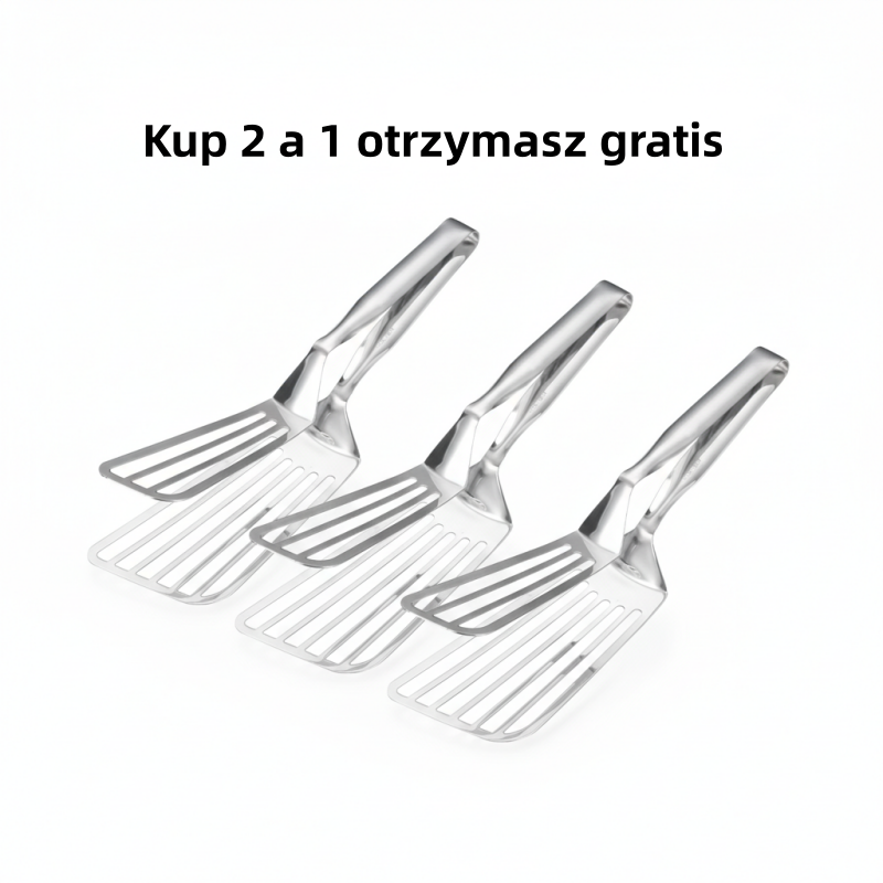 🍳 304 Stainless Steel Spatula Tongs – A Versatile Kitchen Tool! 🍖