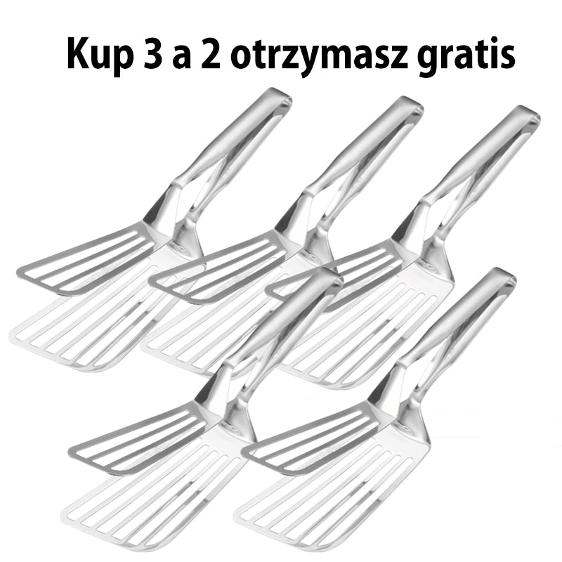 🍳 304 Stainless Steel Spatula Tongs – A Versatile Kitchen Tool! 🍖