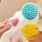 Pet Bath Brush with Long Handle & Shampoo Dispenser