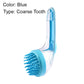 Pet Bath Brush with Long Handle & Shampoo Dispenser
