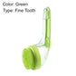Pet Bath Brush with Long Handle & Shampoo Dispenser